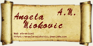 Angela Mioković vizit kartica
